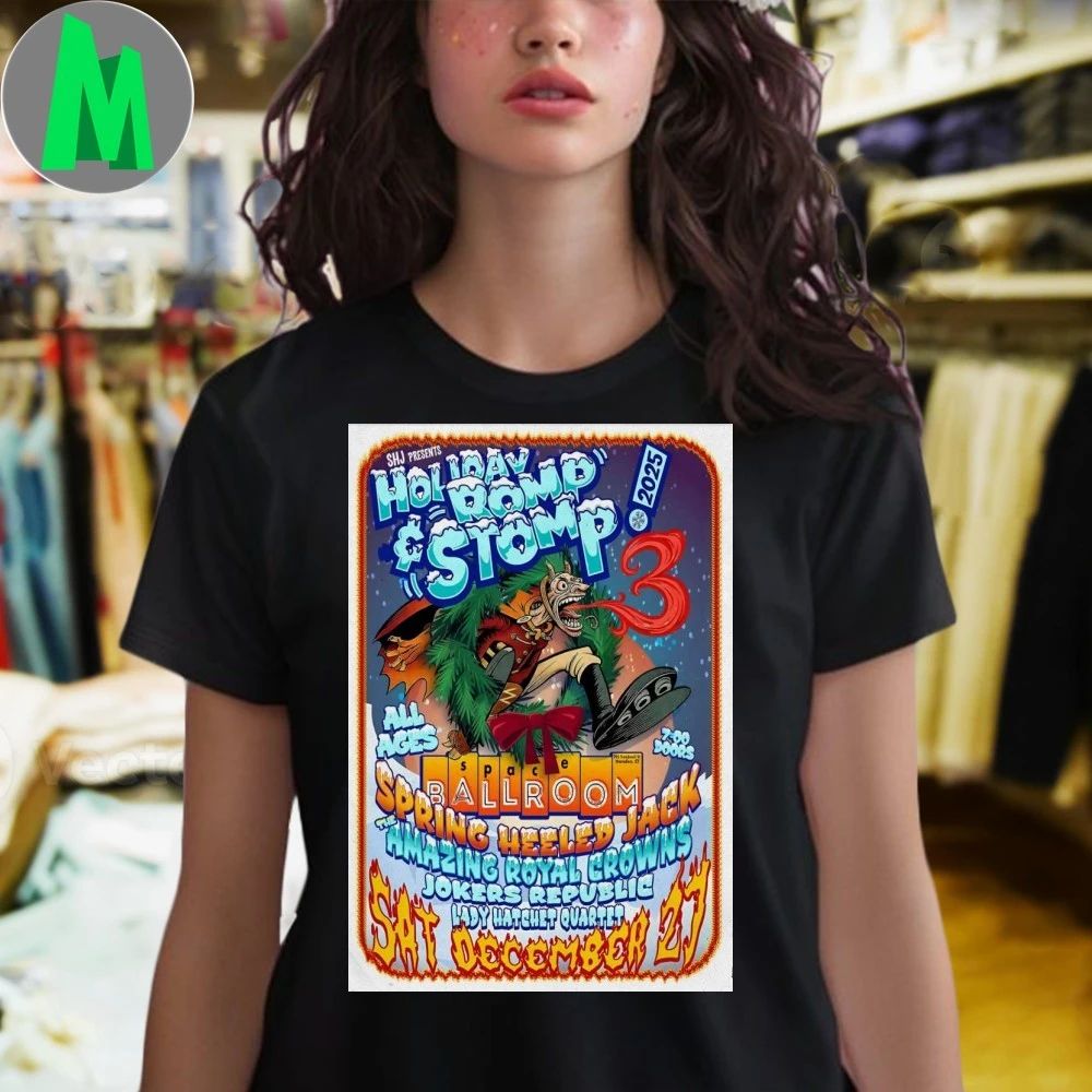 Spring Heeled Jack’s Holiday Romp 12.27.2025 Hamden CT Poster Shirt