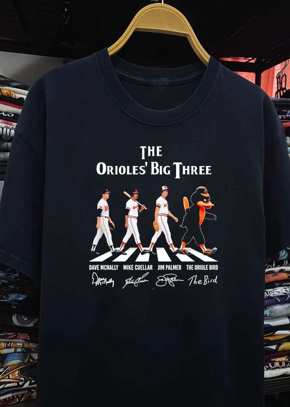 Dave Mcnally Mike Cuellar Jim Palmer The Oriole Bird The Orioles_ Big Three shirt