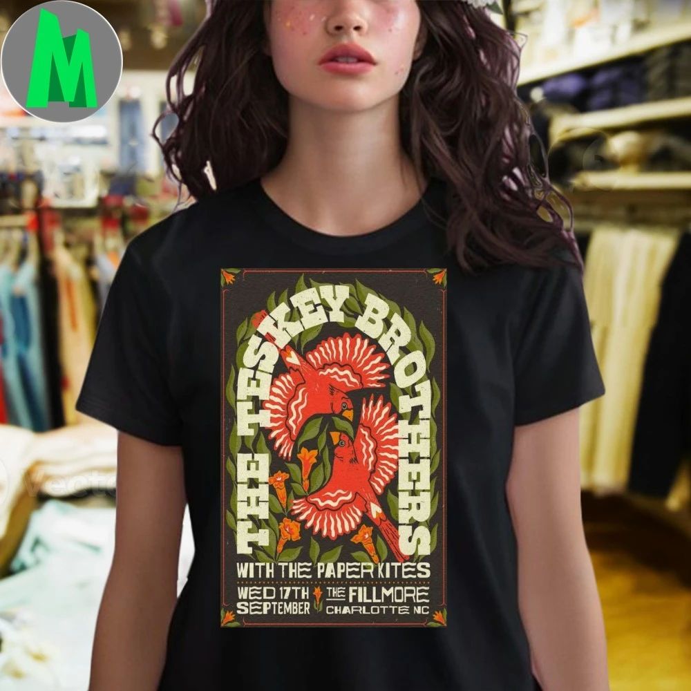 The Teskey Brothers The Fillmore Charlotte Sep 17 2025 Poster Shirt