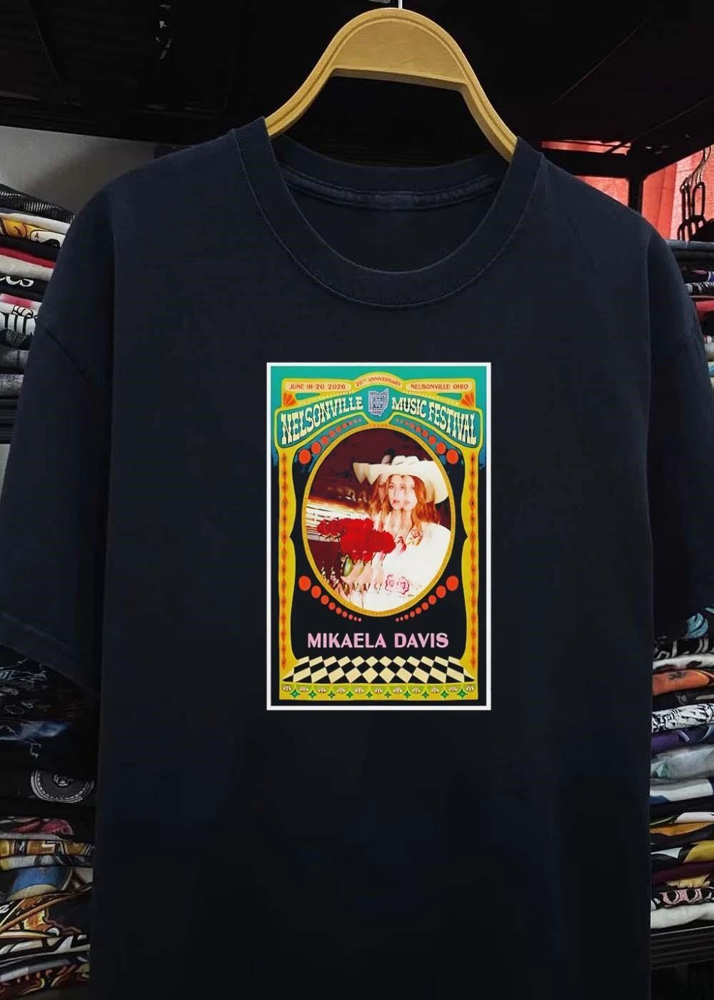 Nelsonville Music Festival 20th Anniversary Mikaela Davis 2026 shirt