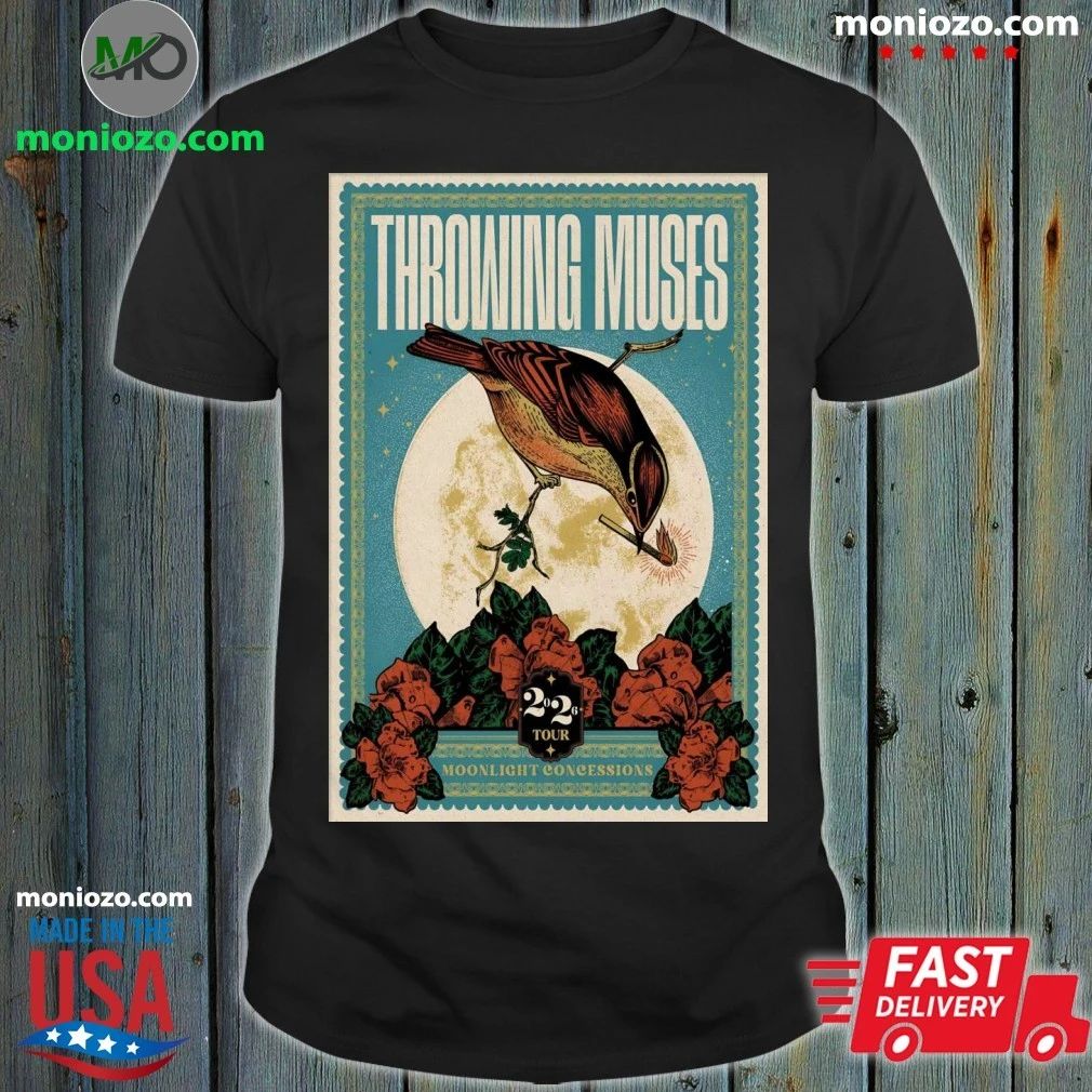 Throwing Muses Moonlight Concessions 2026 Tour Poster Shirt