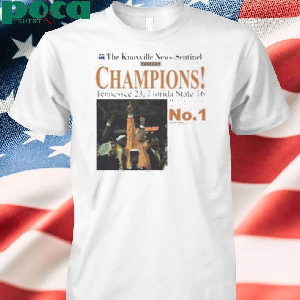 Tennessee Volunteers Champions Newspaper Shirt