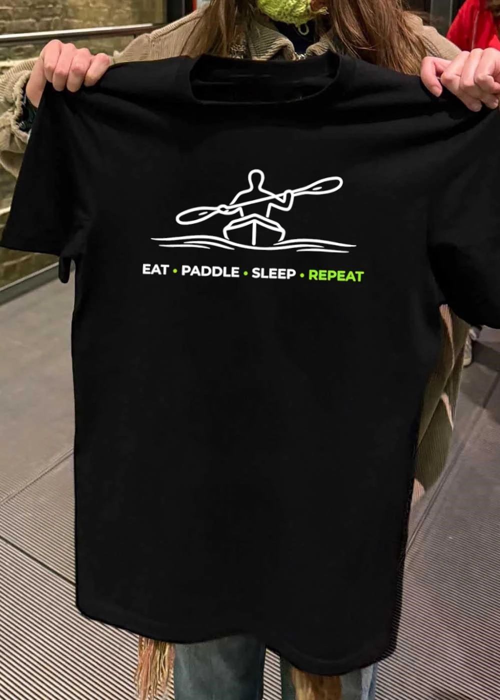 Eat Paddle Sleep Repeat Kayaking Watersports Enthusiast 2026 Summer Adventures Shirt