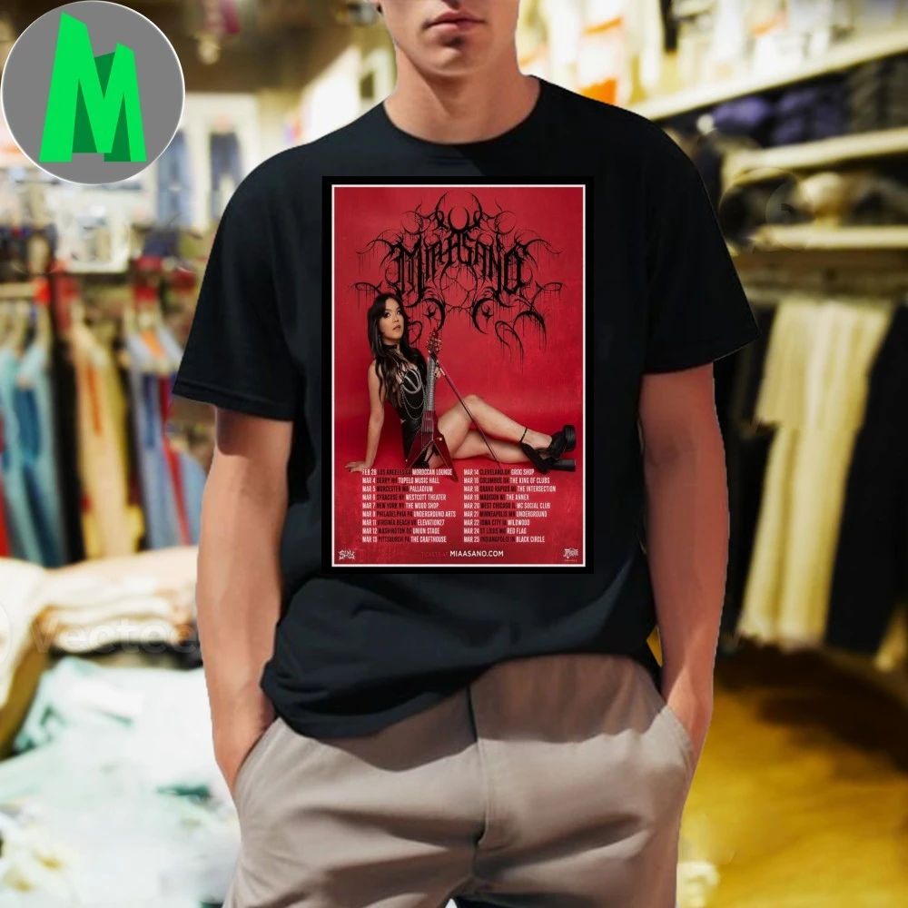 Mia Asano World Tour 2026 Poster Shirt