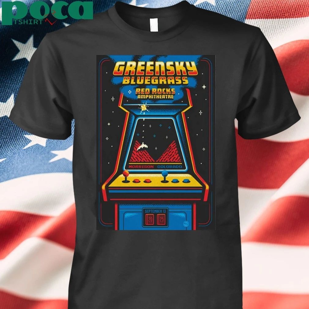Greensky Bluegrass 9.13.2025 Red Rocks In Morrison CO Poster T-shirt