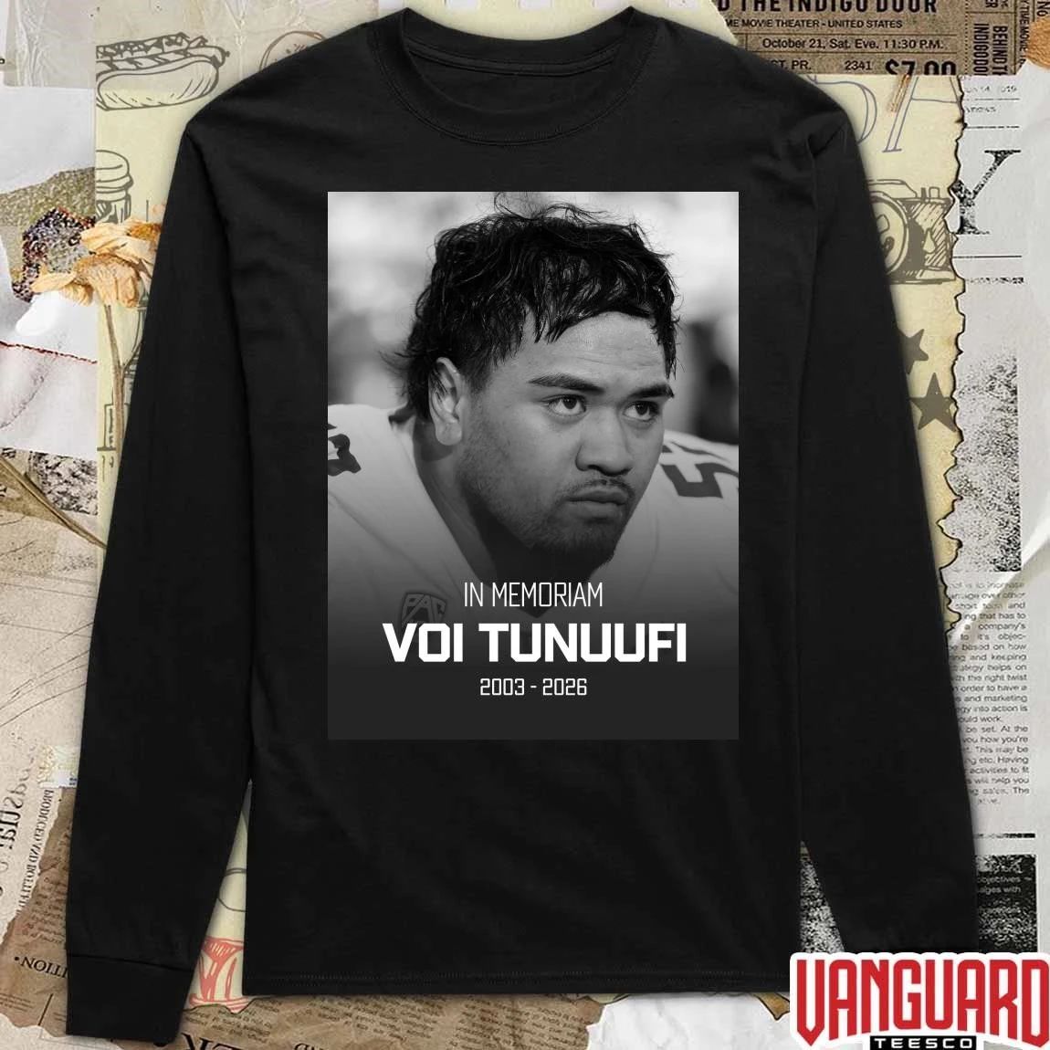 In Memoriam Voi Tunuufi 2003 – 2026 Washington Football t-shirt