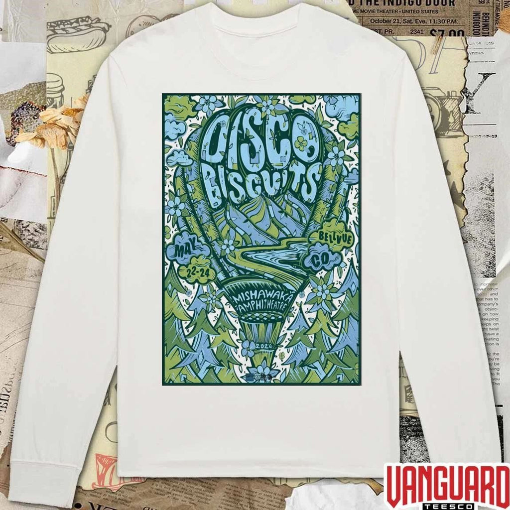 The Disco Biscuits May 22-24 2026 Mishawaka Amphitheatre In Bellvue CO Poster t-shirt