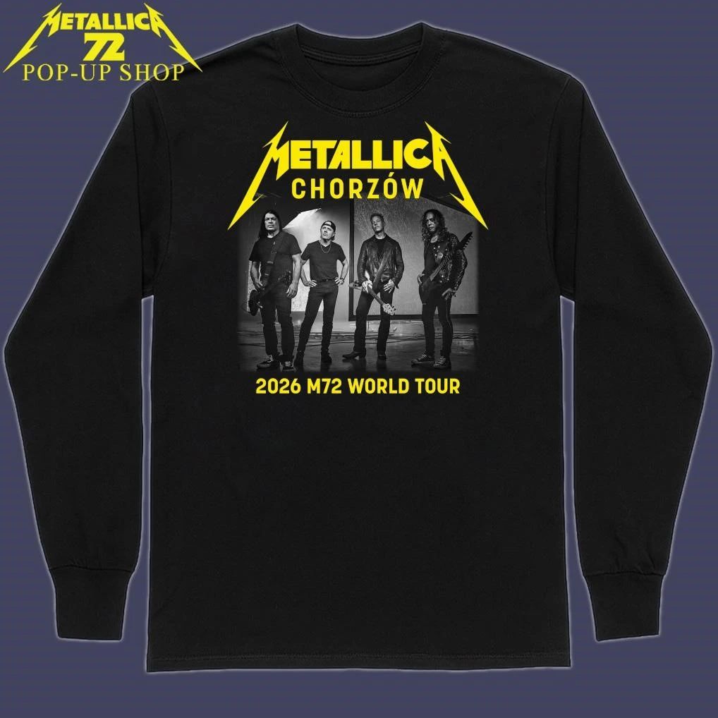 Metallica M72 Chorzów, Poland 2026 Band Members World Tour T-Shirt