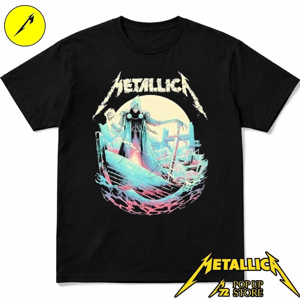 Metallica Pop-up Shop M72 European World Tour 2026 Grim Reaper Shirt