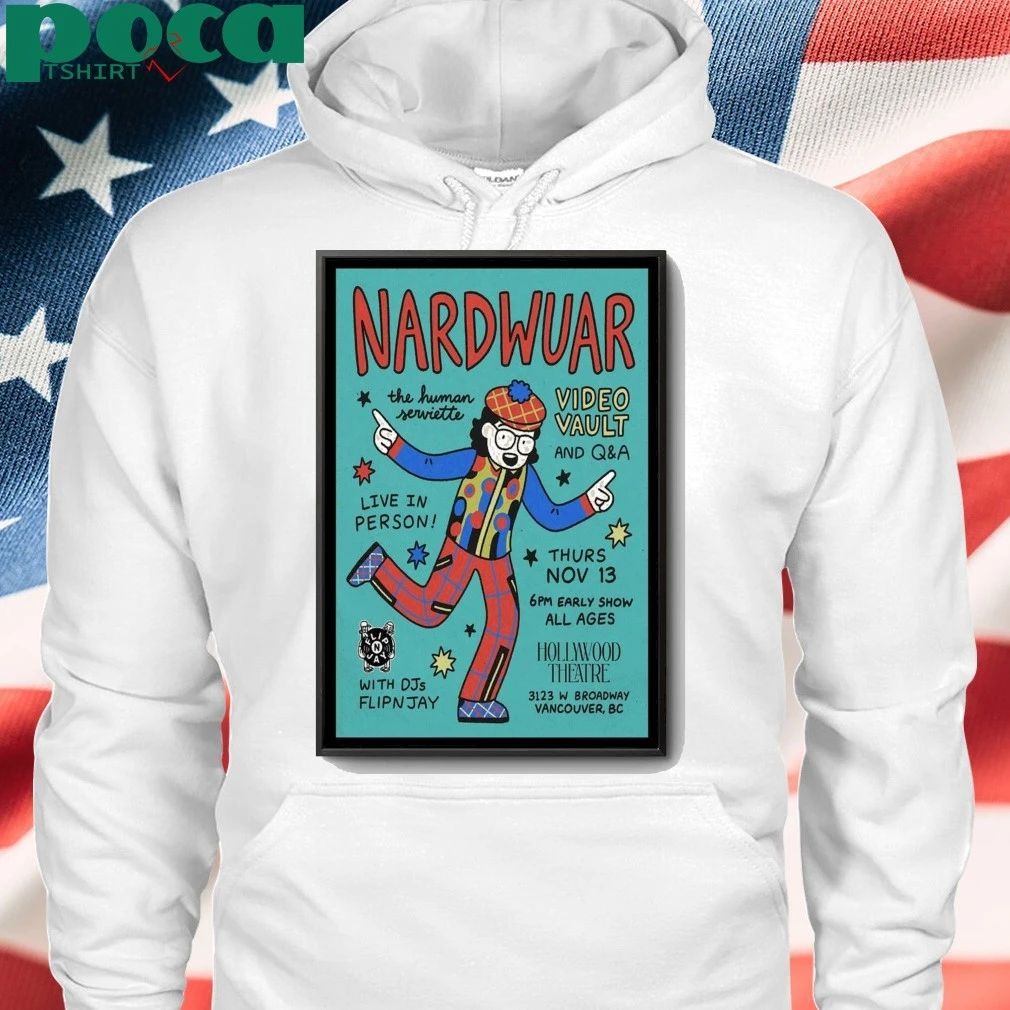 Nardwuar Nov 13 2025 Vancouver Canada Poster shirt