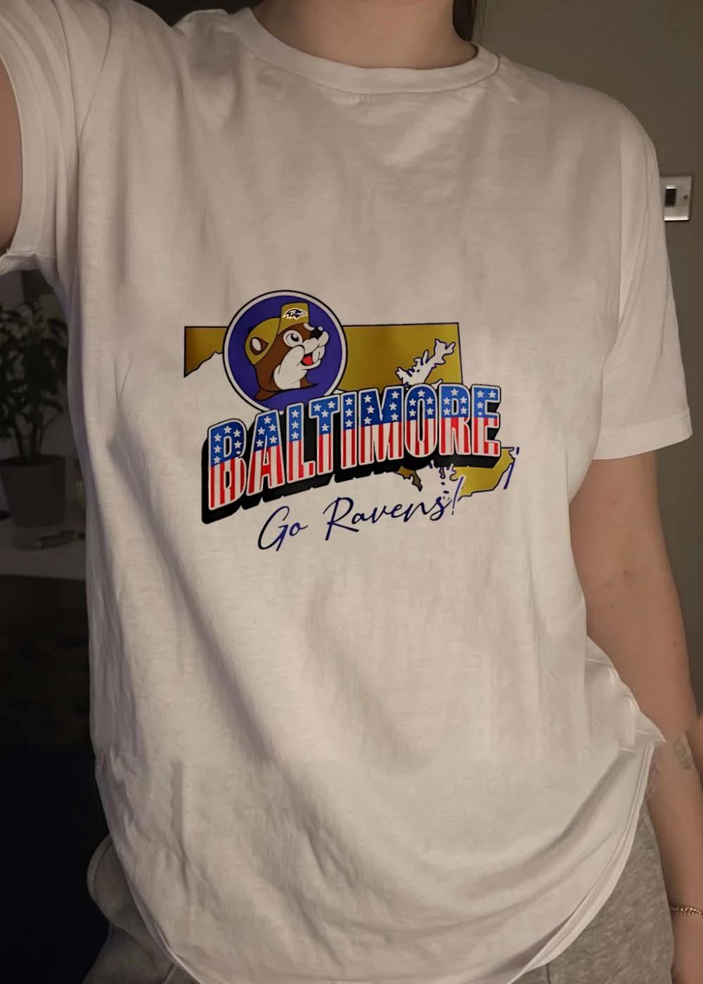 Baltimore Ravens x Buc-ee’s Patriotic map shirt