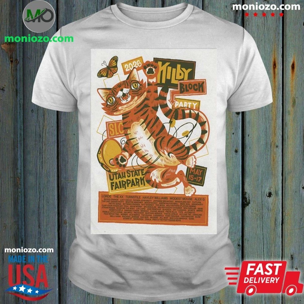 Kilby Block Party Salt Lake City UT 5 15-5 17 2026 Poster Shirt
