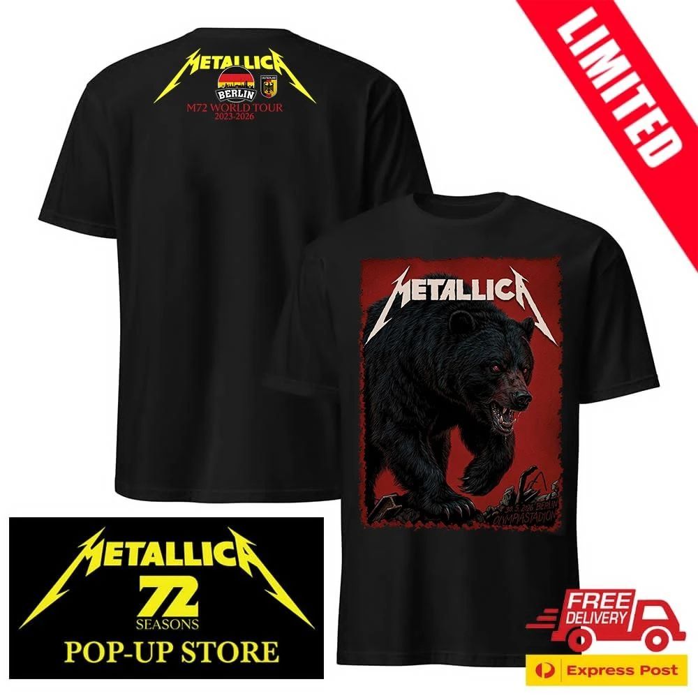 Metallica M72 Berlin 2026 T-Shirt Bär Artwork Philip Janta