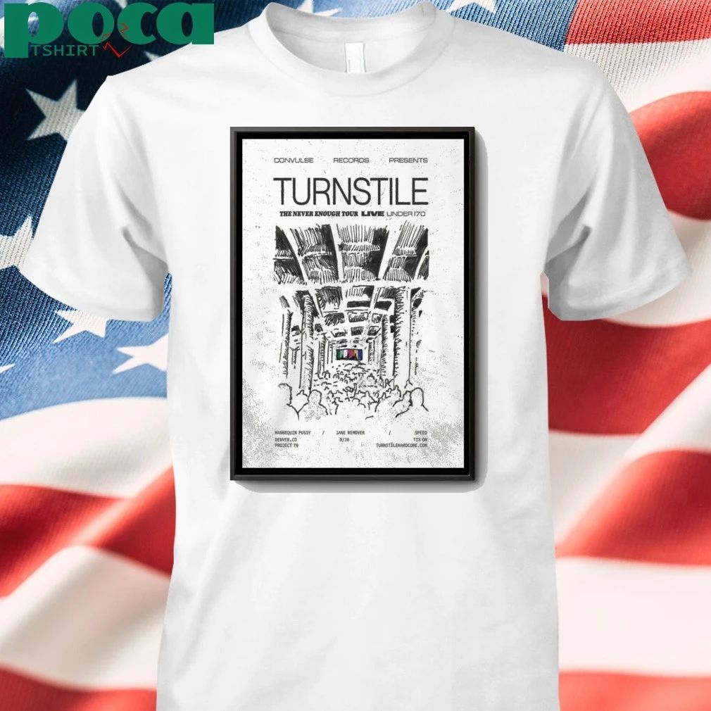 Turnstile Sept 30 2025 Denver CO Poster shirt
