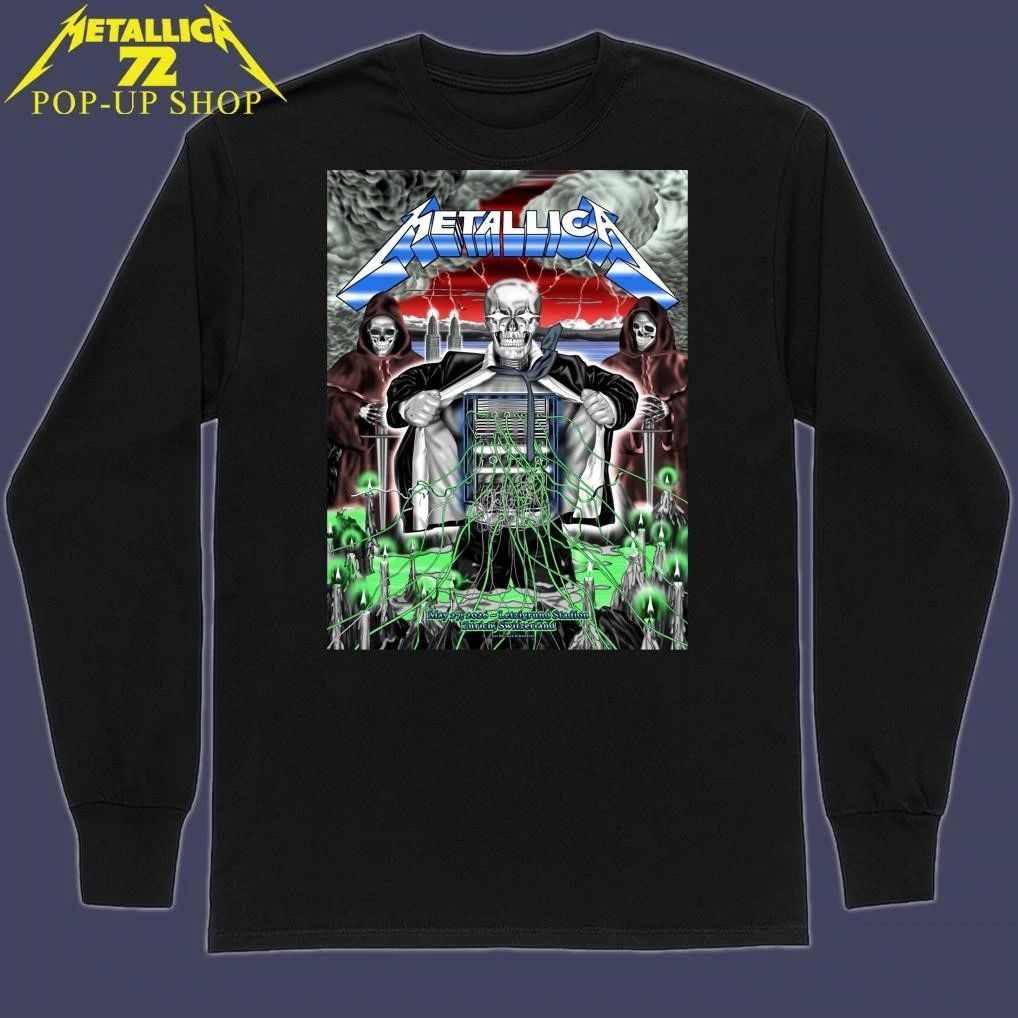 Metallica M72 World Tour May 27 2026 Zurich Switzerland Art By Luca Schenardi T-Shirt