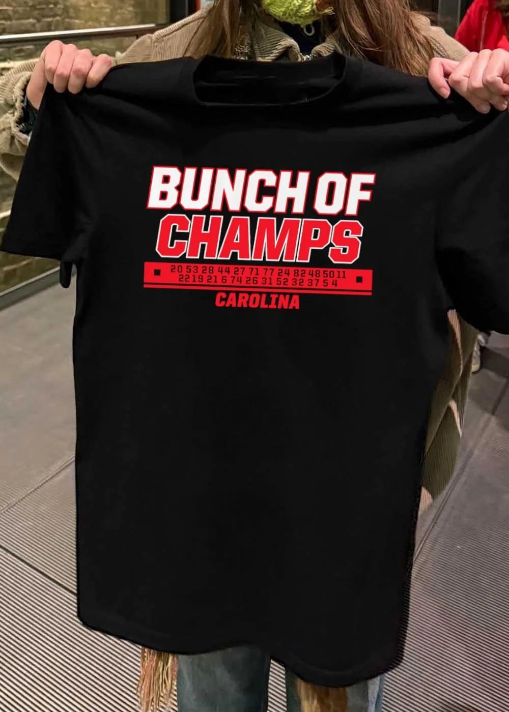 Carolina Hurricanes Bunch of Champs Player Number T-Shirt