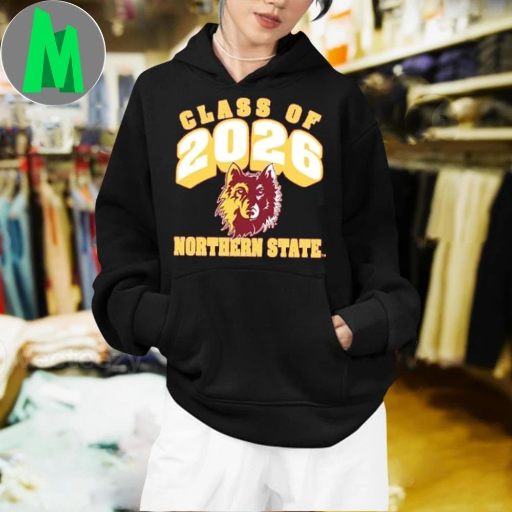 Rally Northern State Wolves Maroon Class of 2026 Shirt