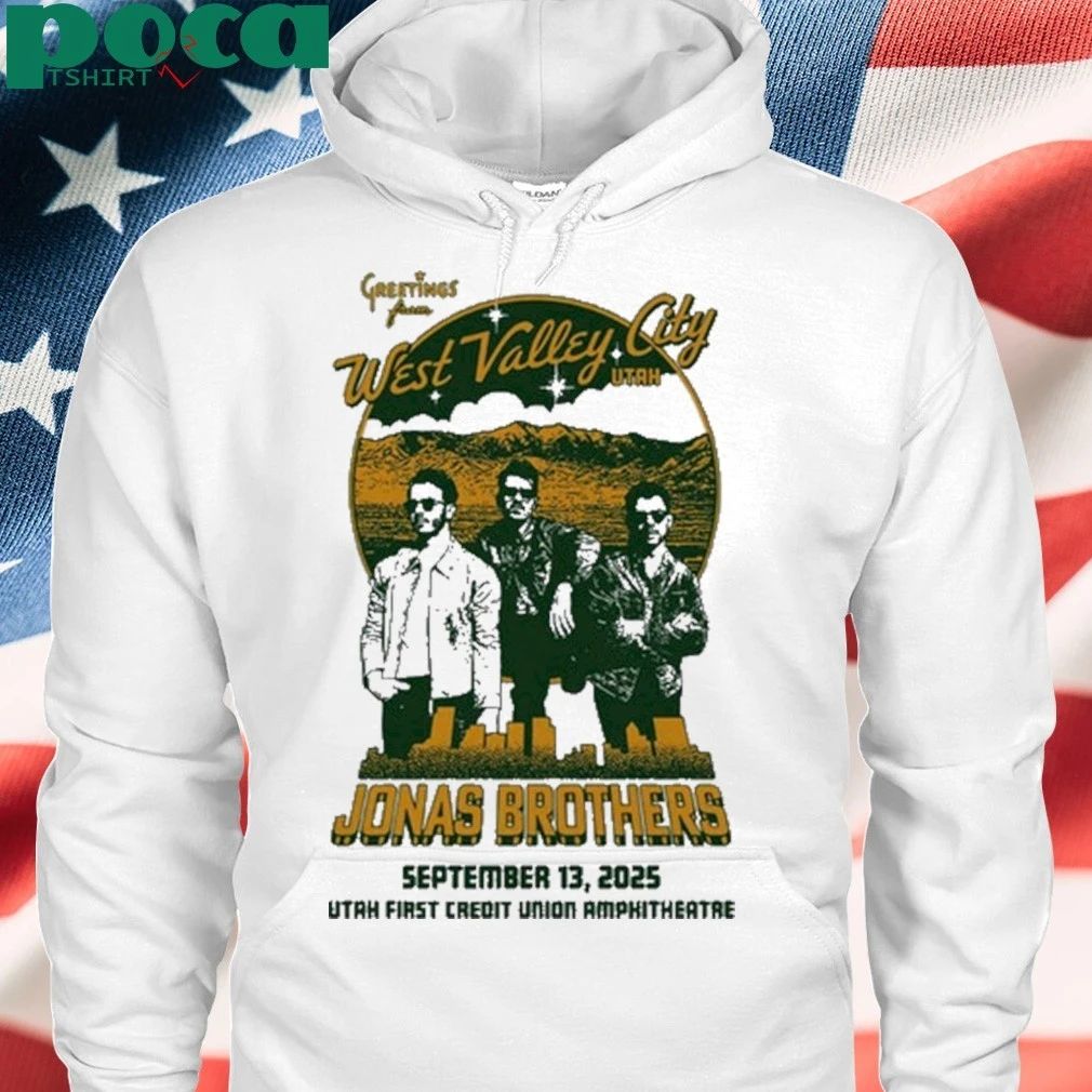 Jonas Brothers Sep 13 2025 Utah First Credit Union Amphitheatre, West Valley City Tour Poster T-shirt