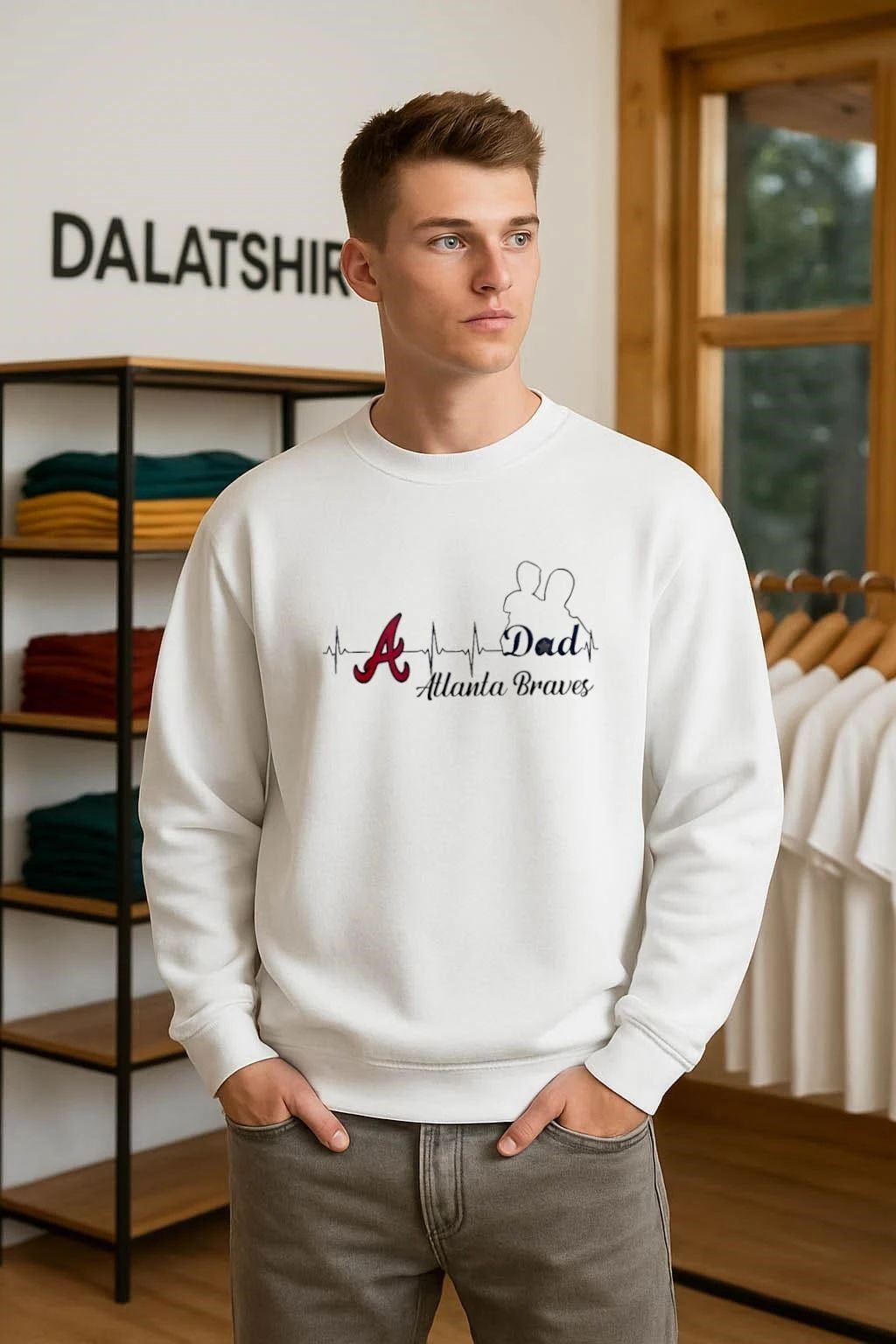Atlanta Braves This Is What An Awesome Dad Looks Like shirt