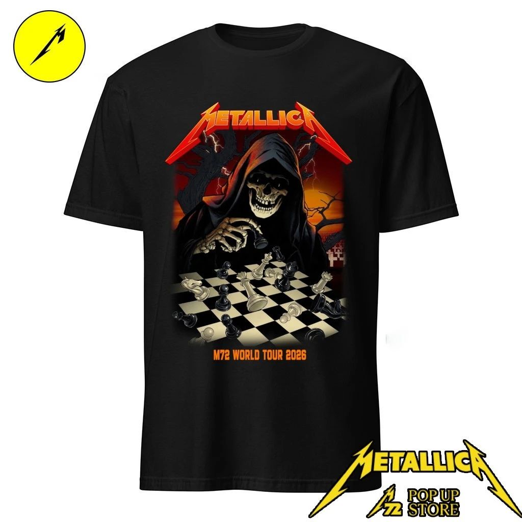 Metallica M72 Frankfurt Pop-Up Shop May 22 and 24, 2026 limited-edition poster by Vance Kelly M72 World Tour 2026 Shirt