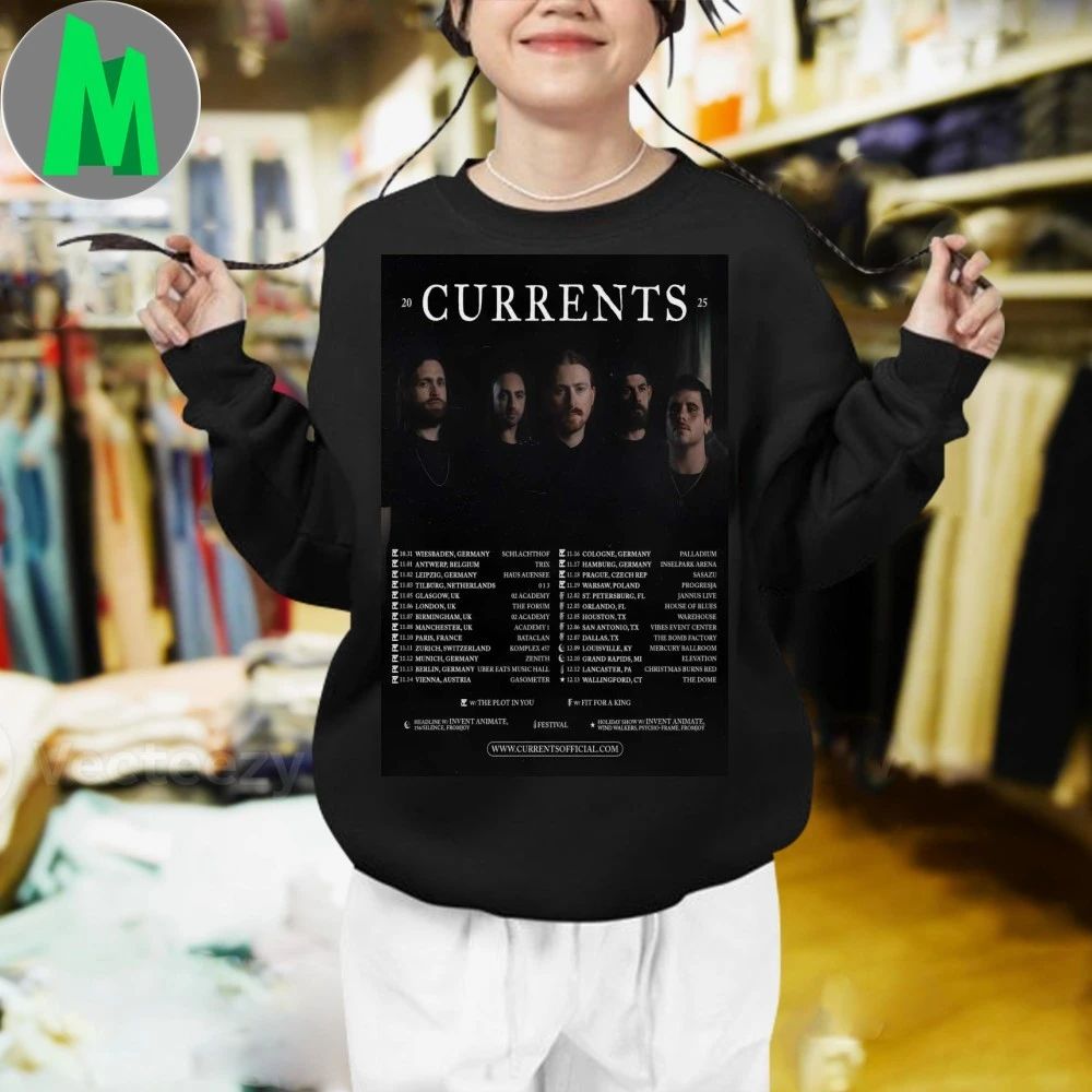 Currents Twenty Six Currents Shows Left In 2025 Tour Poster Shirt
