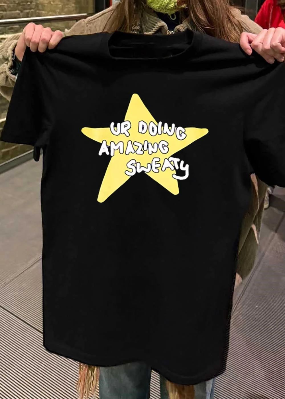 Ur Doing Amazing Sweaty Meme Yellow Star Shirt