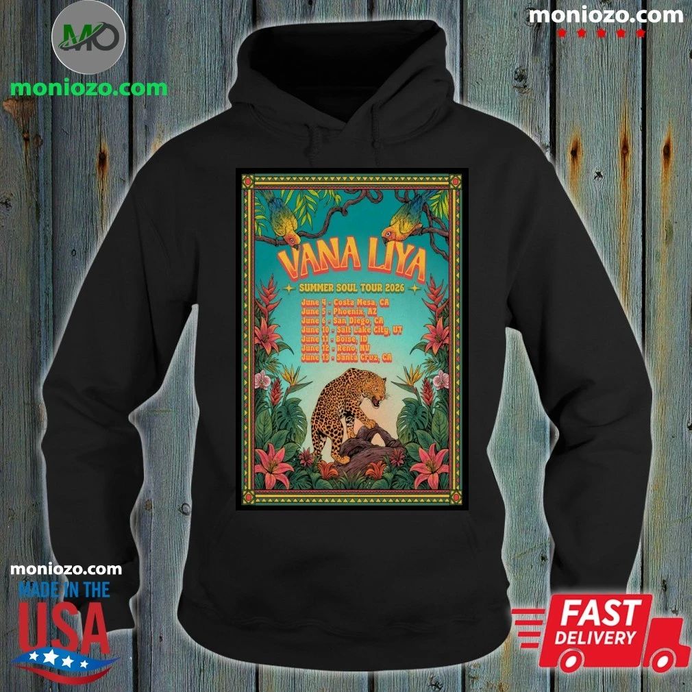 Original Vana Liya Summer Soul Tour 2026 Poster Shirt