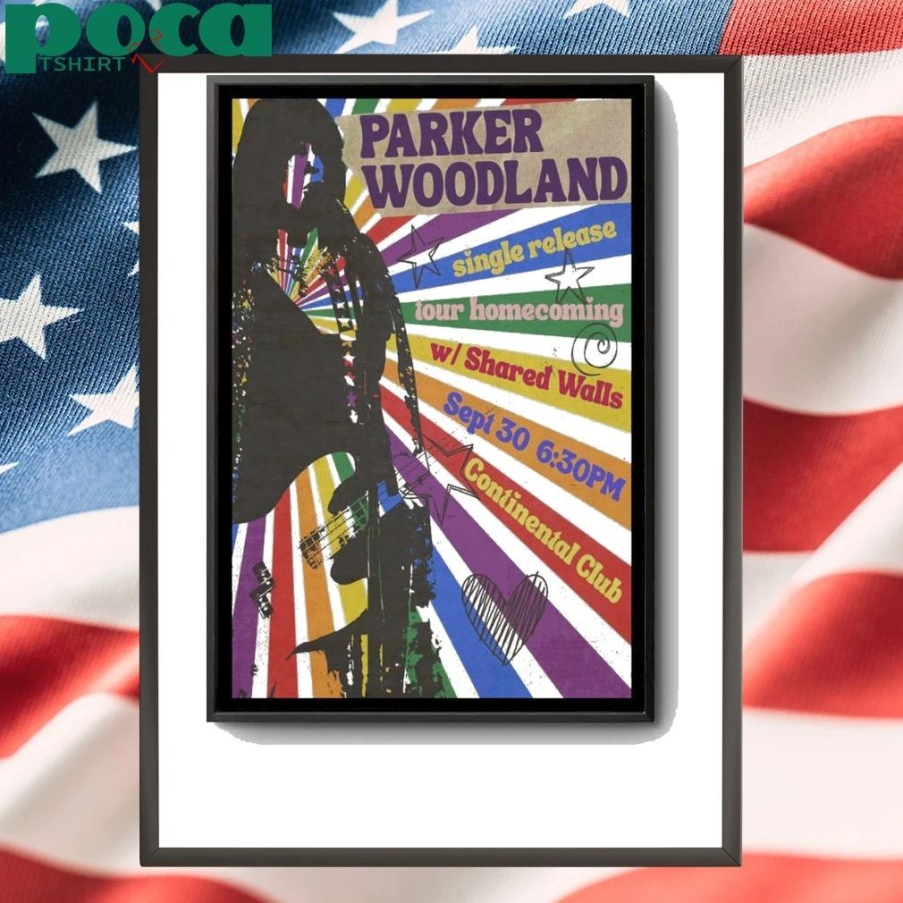 Parker Woodland Sept 30 2025 Continental Club Austin TX Poster shirt