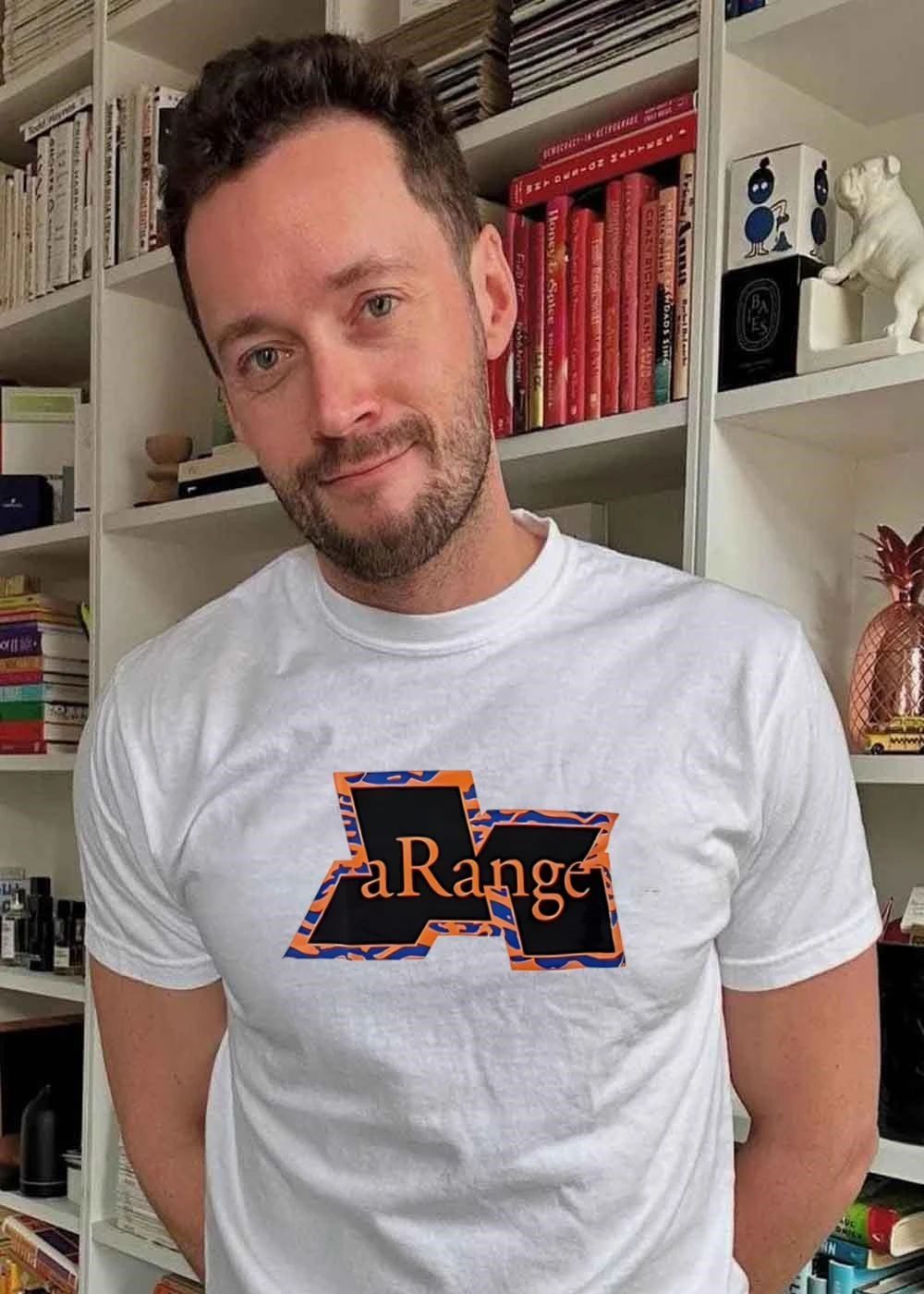 Arange Tiger Pattern Graphic T-Shirt