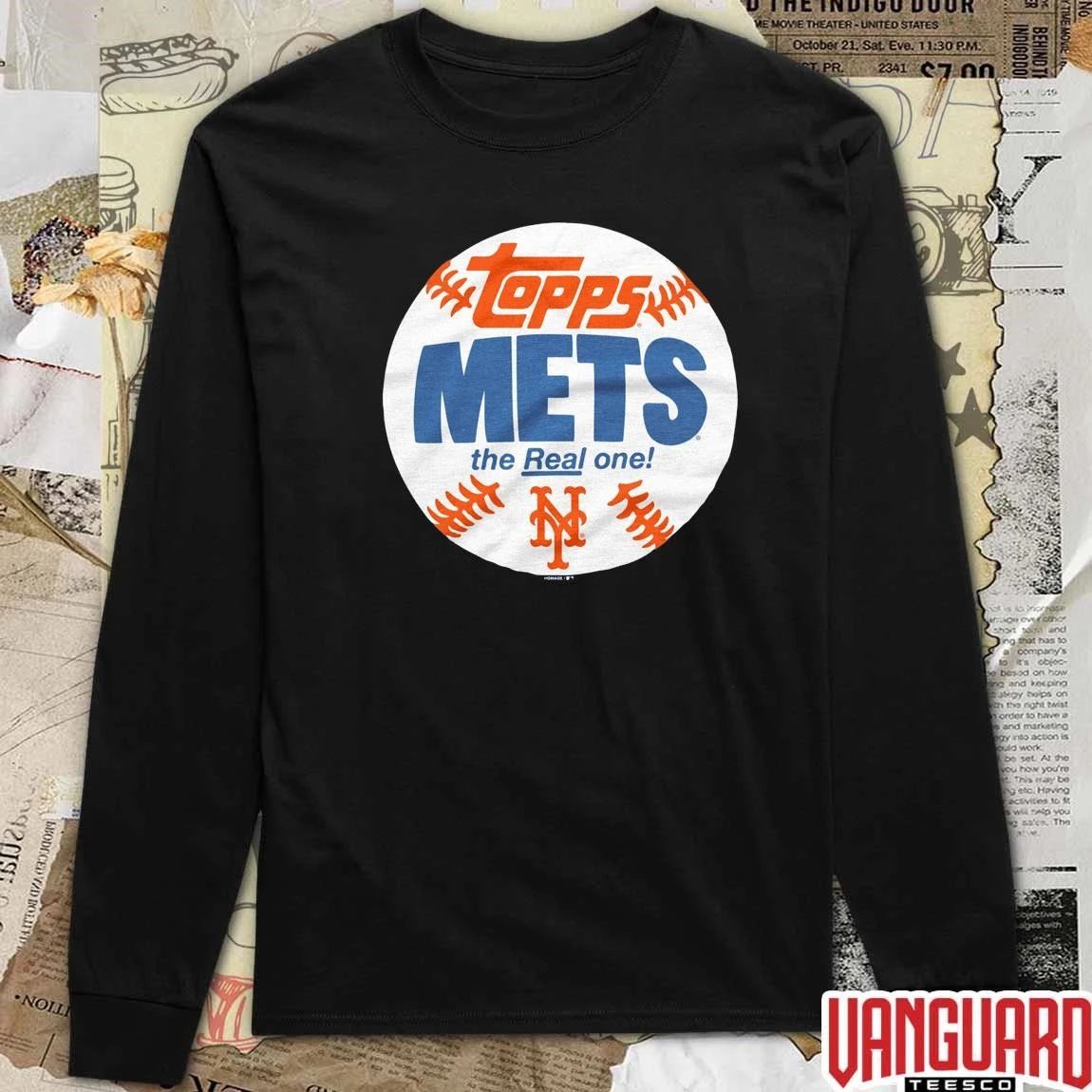 New York Mets MLB 2026 x Topps Baseball The Real One t-shirt