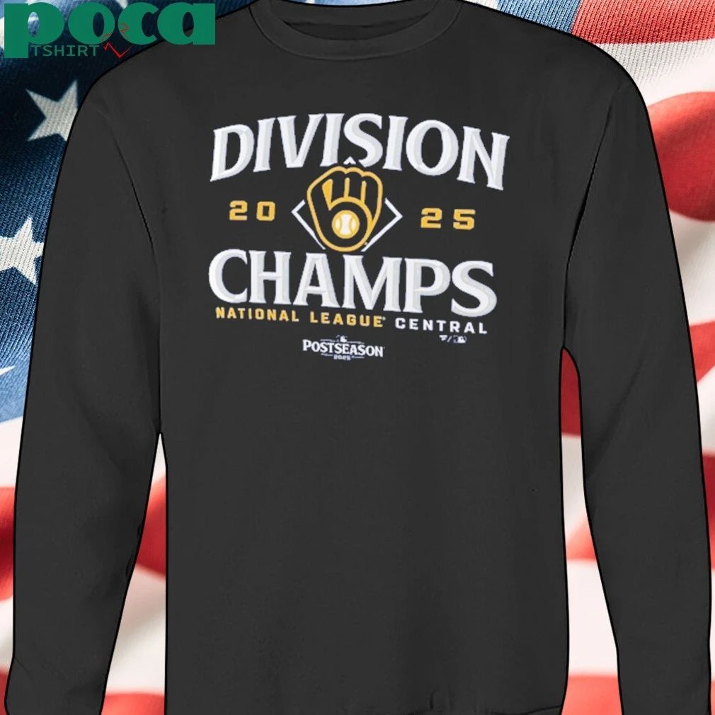 Milwaukee Brewers Women’s 2025 NL Central Division Champions Locker Room T-Shirt