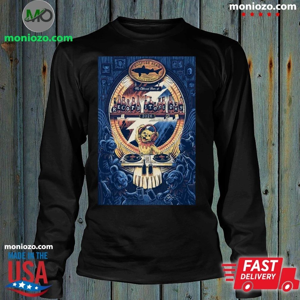 Original Dogfish Head and Grateful Dead 2026 Record Store Day Poster Shirt