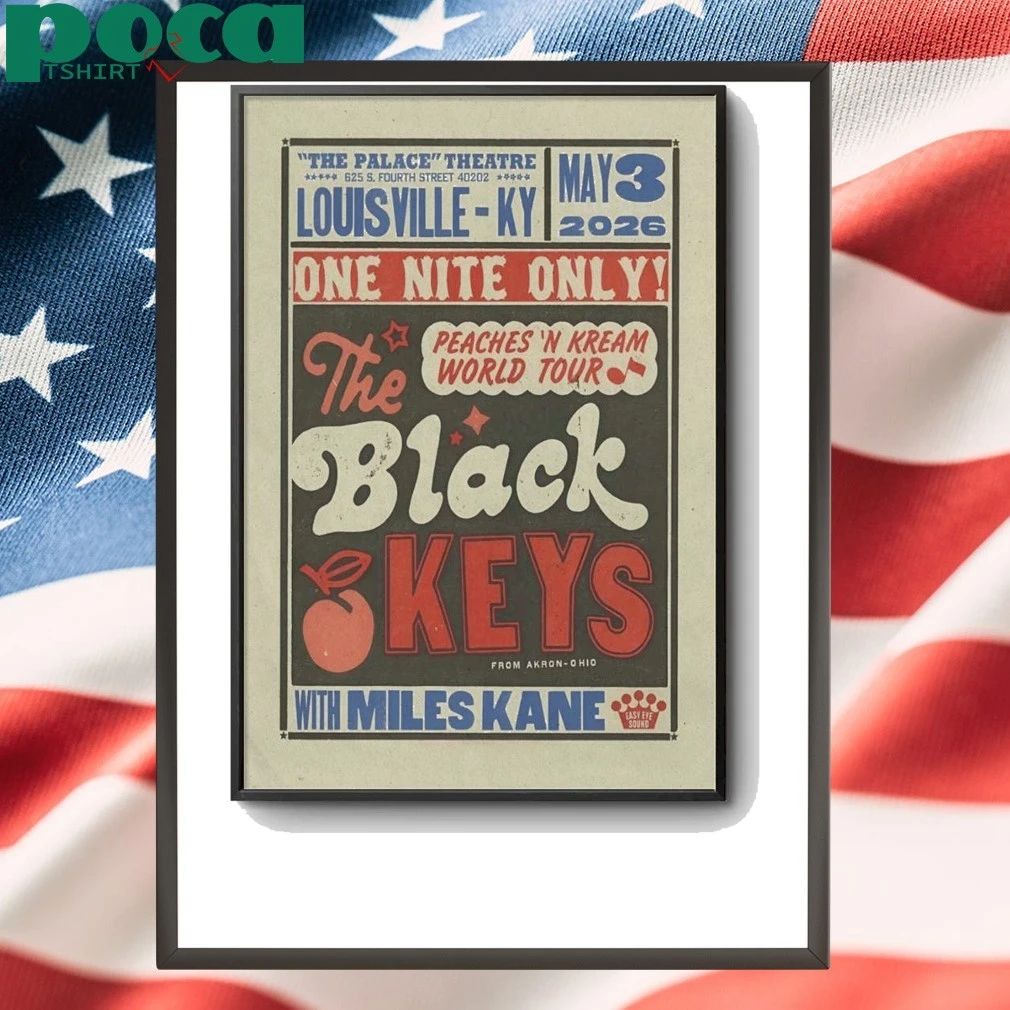 The Black Keys 5 3 2026 Louisville KY Poster shirt