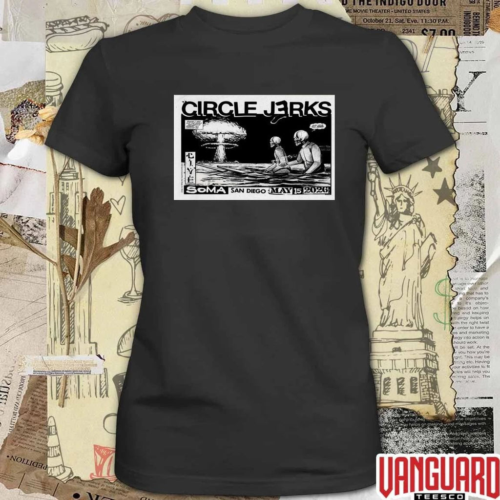 Circle Jerks Pop-Up Shop Poster May 15 2026 SOMA in San Diego CA t-shirt