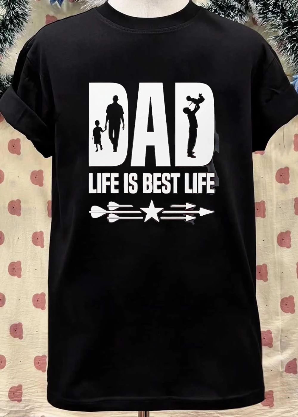 Dad Life is Best Life Arrow Fatherhood Child T-Shirt