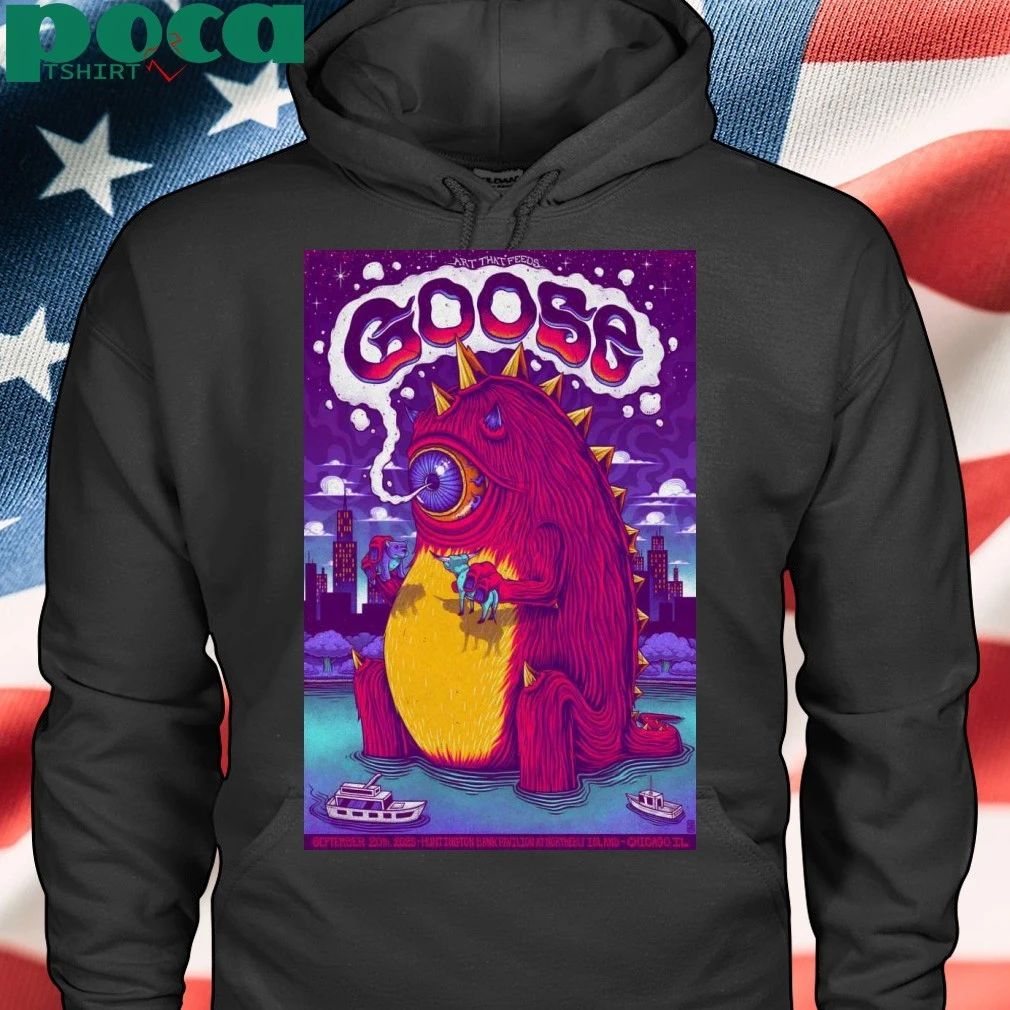 Poster New Goose Sep 20 2025 Huntington Bank Pavilion T-shirt