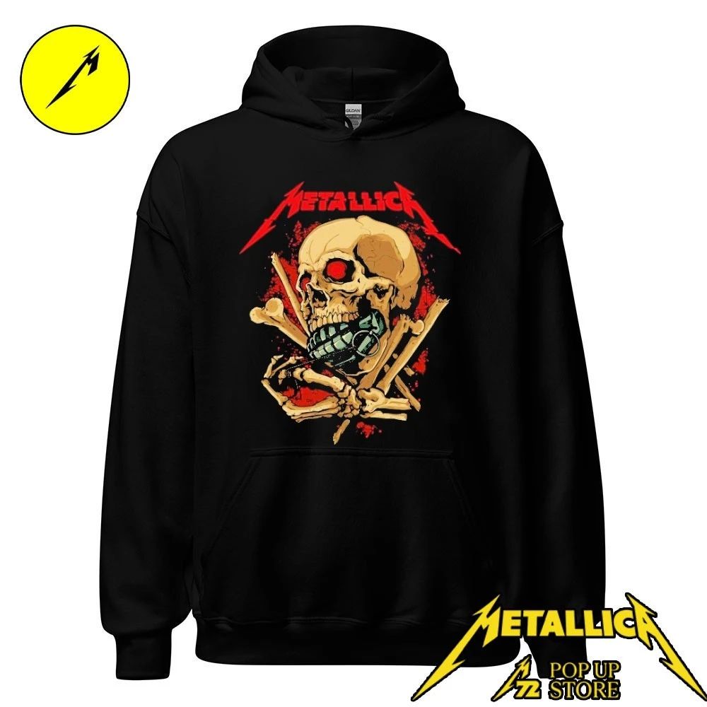 Metallica Pop-up Shop M72 European World Tour 2026 Grenade Shirt