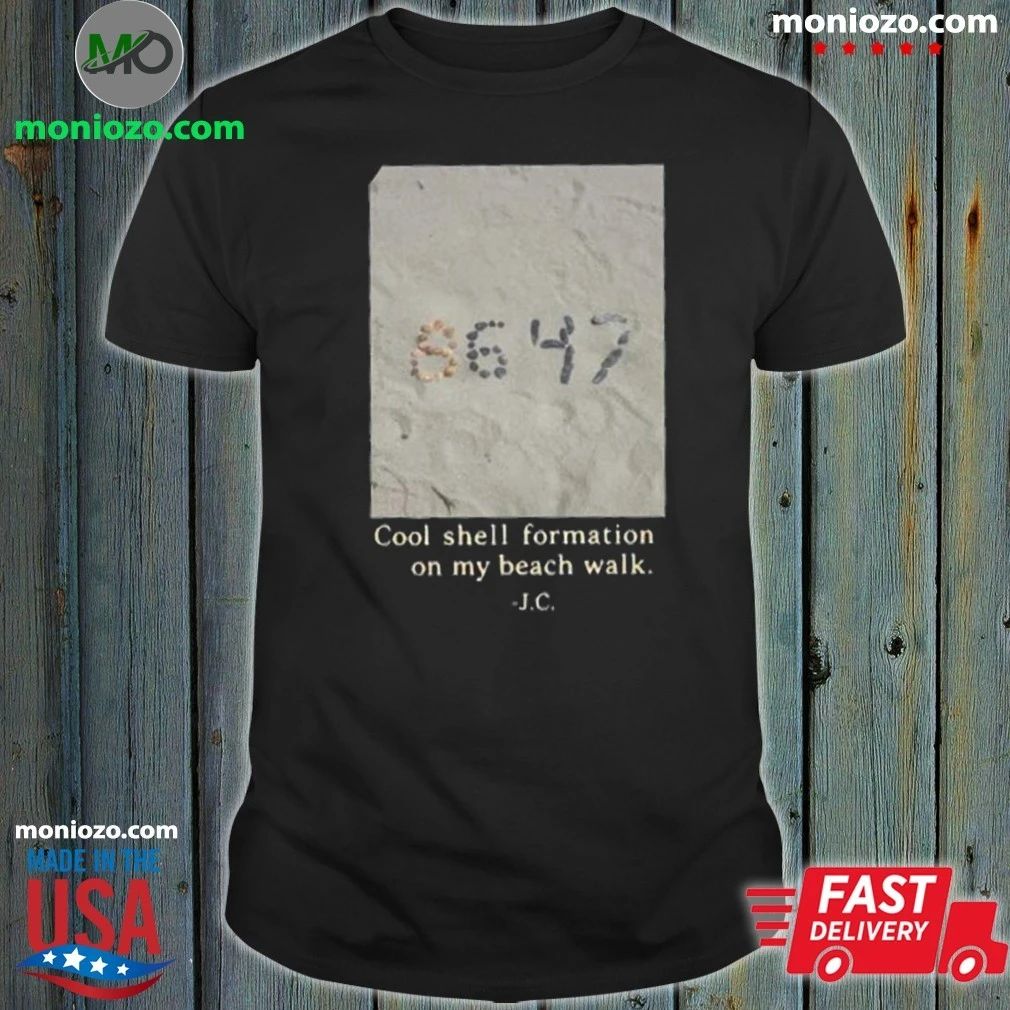 James Comey 8647 Cool Shell Formation On My Beach Walk Shirt