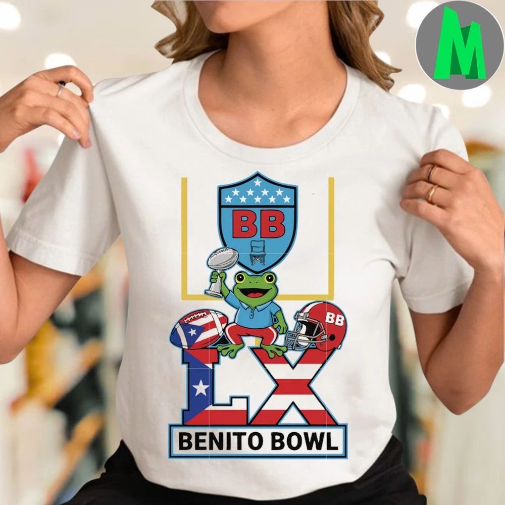 Frog benito bowl frog bad bunny shirt