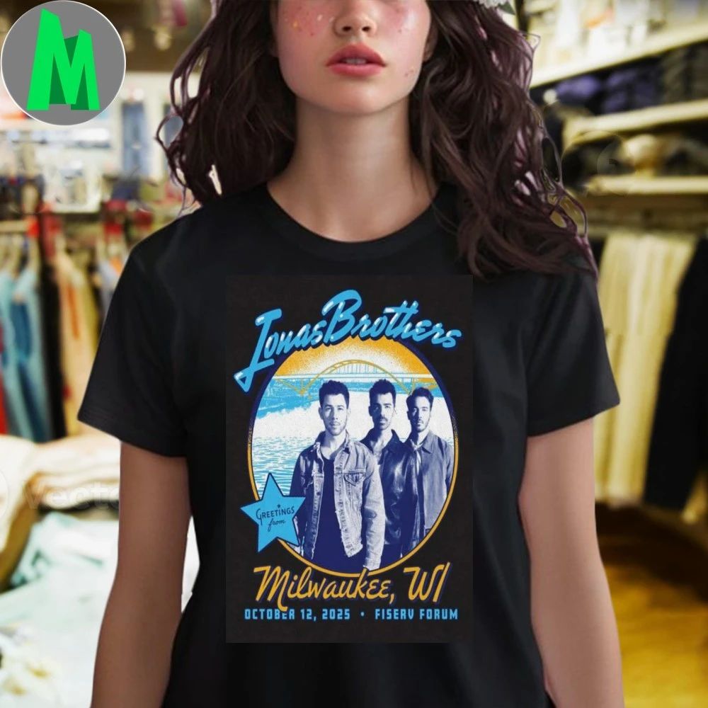 Jonas Brothers Oct 12 2025 Fiserv Forum. Milwaukee, WI Poster Shirt