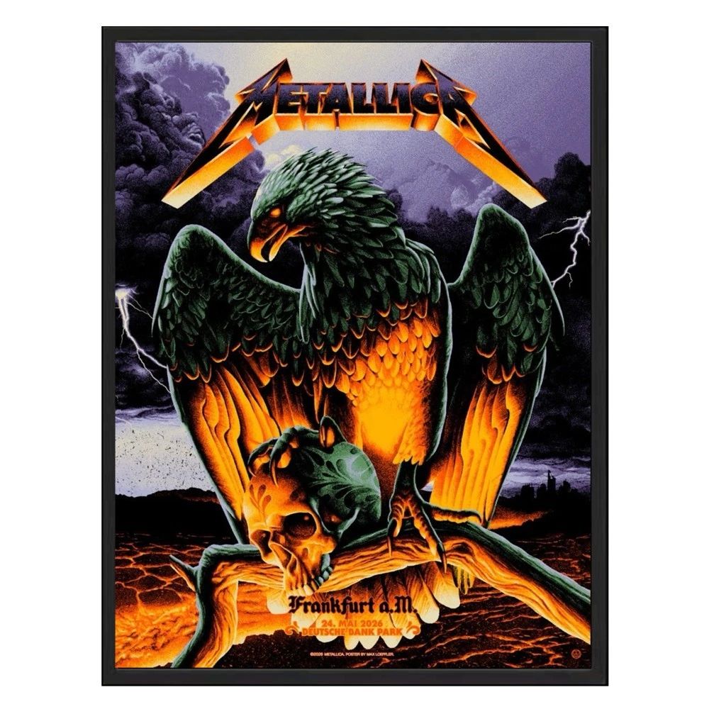 Metallica May 24, 2026 Frankfurt, Germany At Deutsche Bank Park limited edition Poster By Max Loeffler