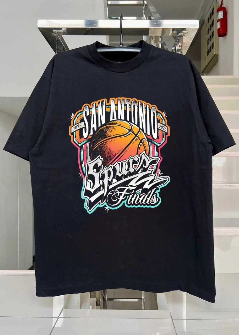 San Antonio Spurs 2025 2026 Finals Graphic Basketball shirt