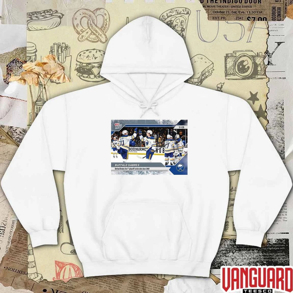 Buffalo Sabres Defeat Bruins For 1st Playoff Series Win Since 2007 – 2026 NHL Topps NOW t-shirt