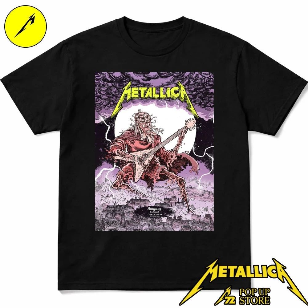 Metallica M72 Budapest Night 1 T-Shirt – June 11 Puskás Aréna, Hungary