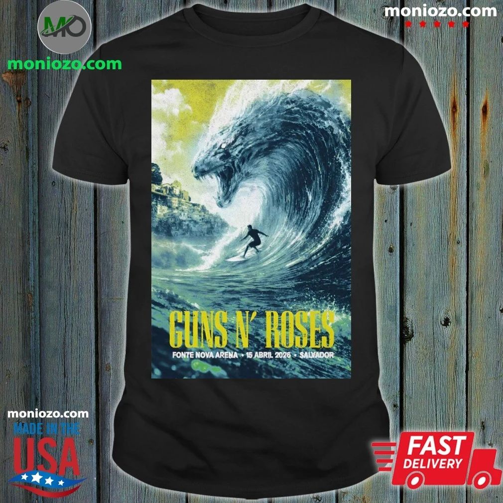 Original Guns N’ Roses 4 15 2026 Salvador, Brazil Poster Shirt