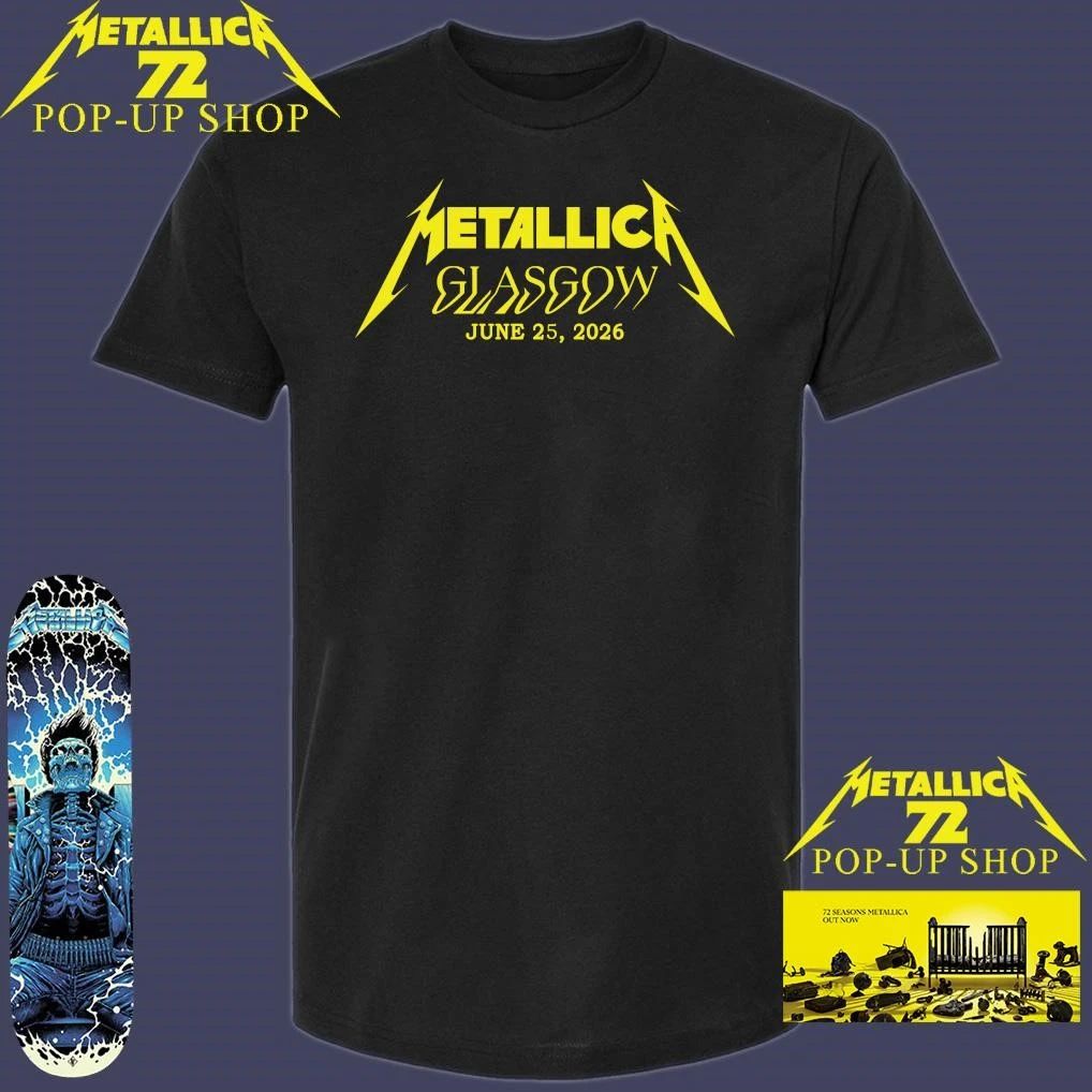 Metallica M72 Glasgow June 25, 2026 Scotland T-Shirt