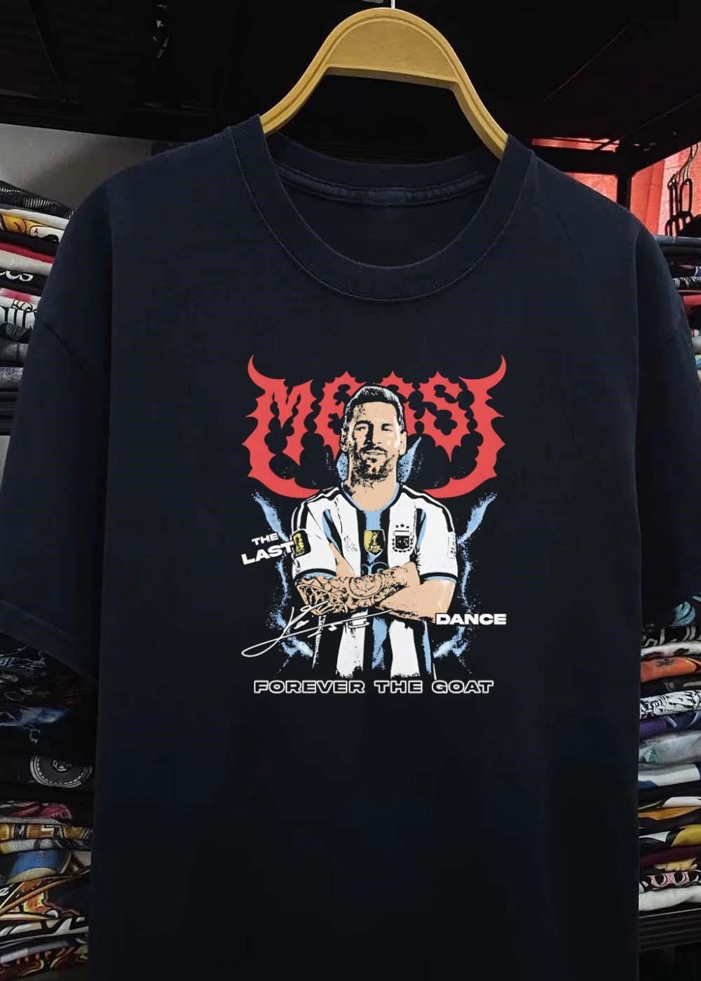 Messi the last dance forever the goat soccer player shirt