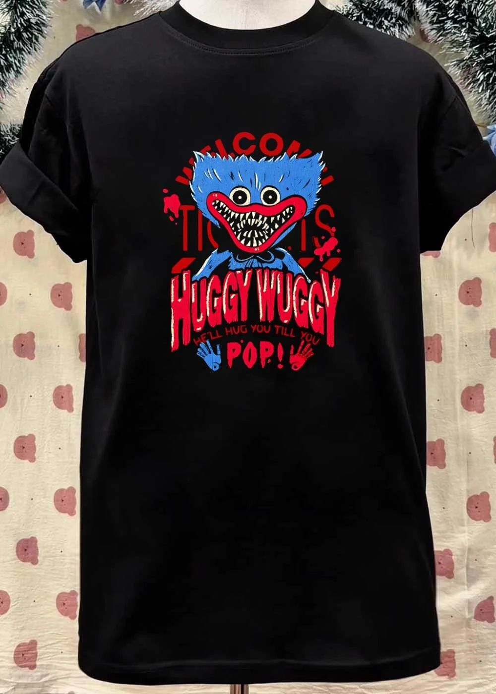 Poppy Playtime Huggy Wuggy I’ll Hug You Till You Pop! Scary Monster 2026 Trending Horror Game Shirt