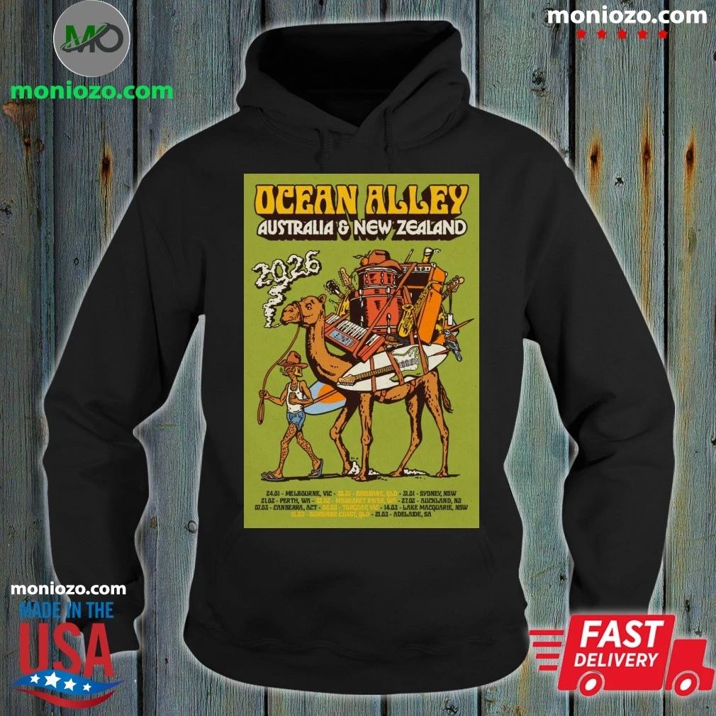 Original Ocean Alley 2026 AUS NZ Tour Limited Holographic Tour Poster T-Shirt – Best Gift for Music Fans