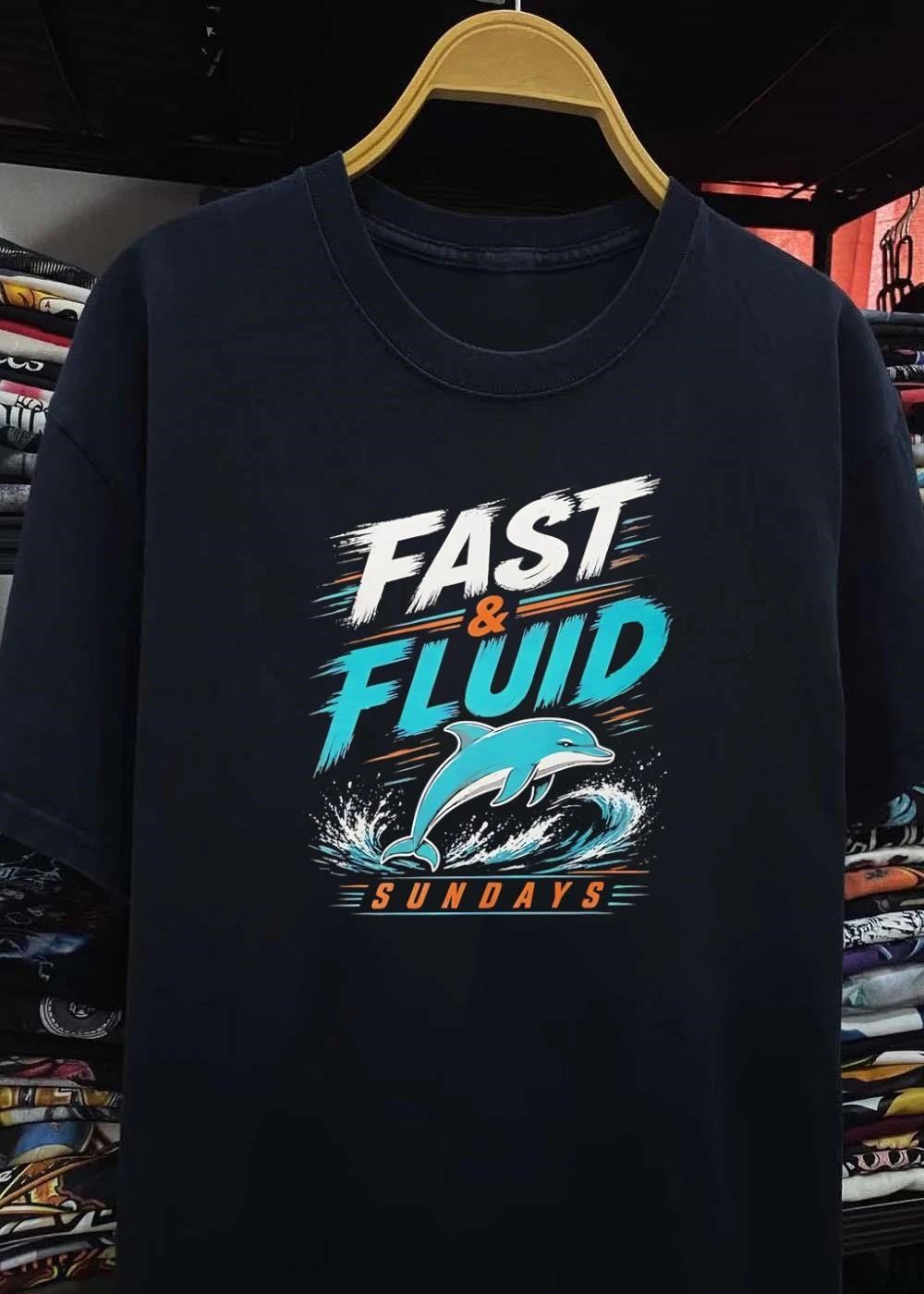 Fast & Fluid Sundays Dolphin T-Shirt